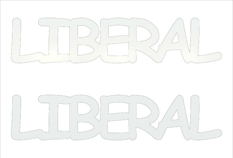 Custom-Buzz Word - LIBERAL White