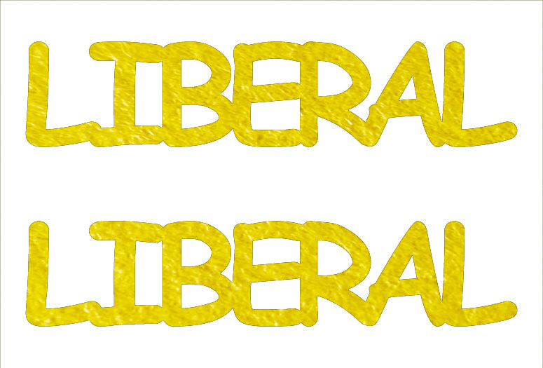 Custom-Buzz Word - LIBERAL Yellow Paper