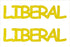 Custom-Buzz Word - LIBERAL Yellow Paper