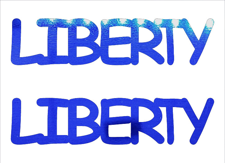 Custom-Buzz Word - LIBERTY Blue Royal