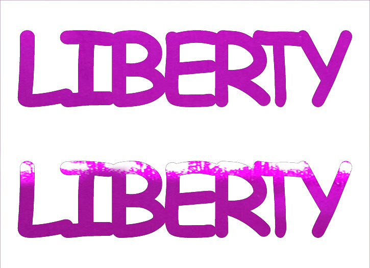 Custom-Buzz Word - LIBERTY Fuchsia