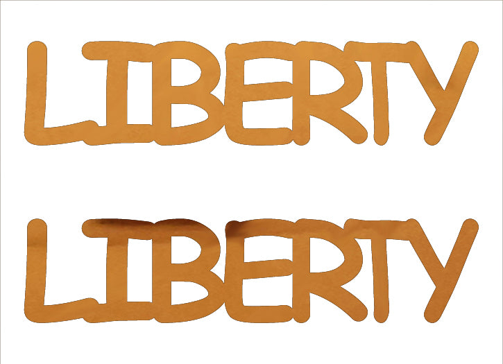 Custom-Buzz Word - LIBERTY Orange