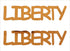 Custom-Buzz Word - LIBERTY Orange