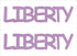 Custom-Buzz Word - LIBERTY Pink