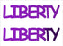 Custom-Buzz Word - LIBERTY Purple