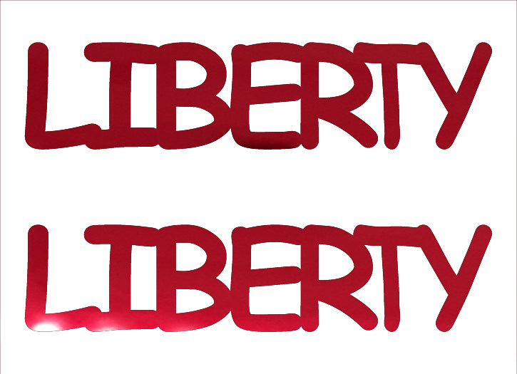 Custom-Buzz Word - LIBERTY Red