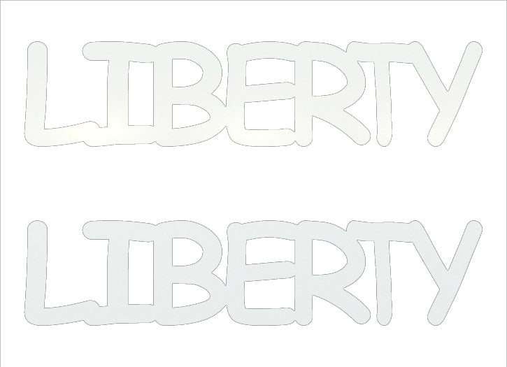 Custom-Buzz Word - LIBERTY White