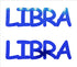 Custom-Buzz Word - LIBRA Blue Royal