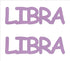 Custom-Buzz Word - LIBRA Pink