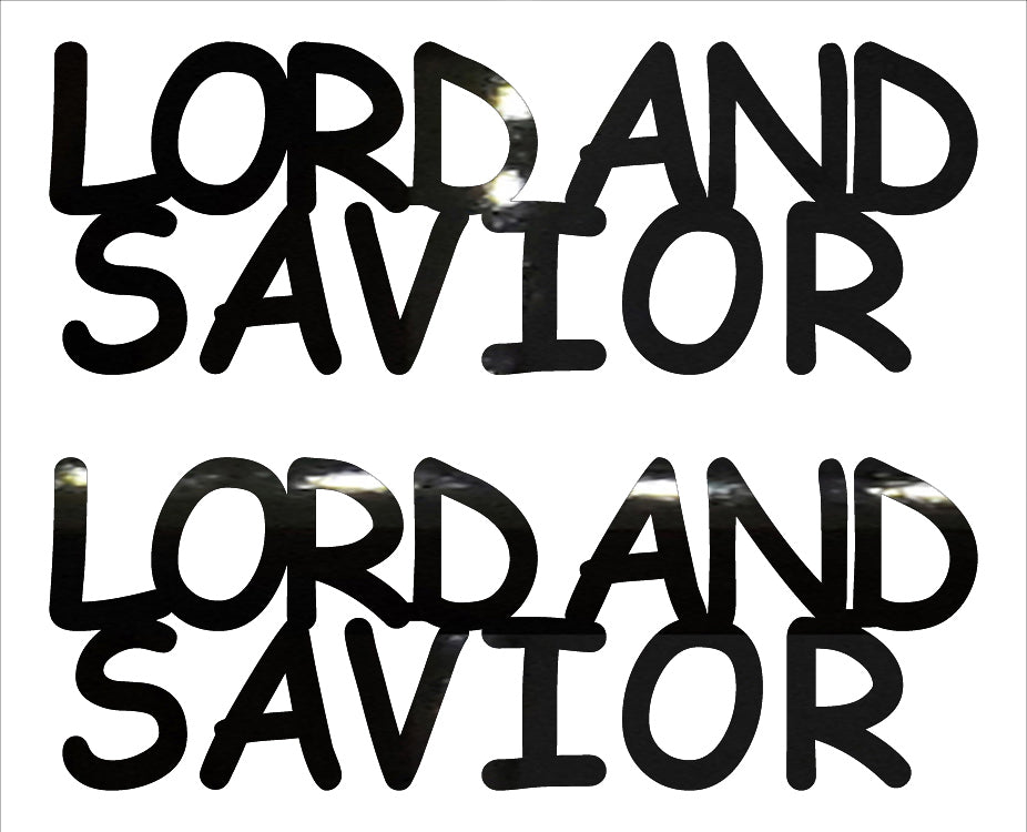 Custom-Buzz Word - LORD AND SAVIOR Black