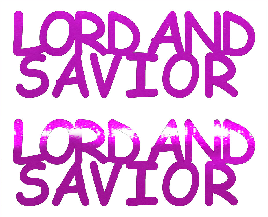 Custom-Buzz Word - LORD AND SAVIOR Fuchsia