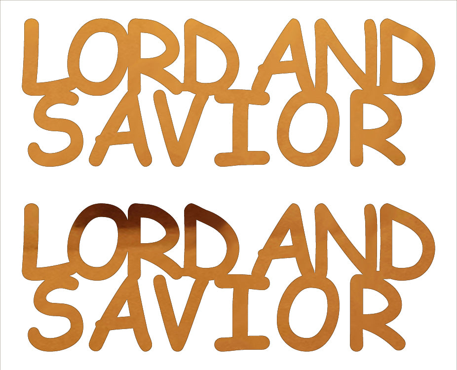 Custom-Buzz Word - LORD AND SAVIOR Orange