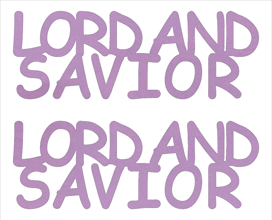 Custom-Buzz Word - LORD AND SAVIOR Pink