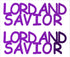 Custom-Buzz Word - LORD AND SAVIOR Purple