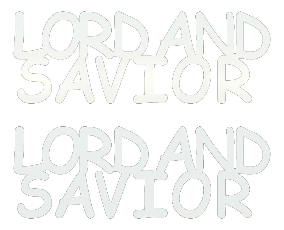 Custom-Buzz Word - LORD AND SAVIOR White