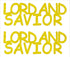 Custom-Buzz Word - LORD AND SAVIOR Yellow Paper