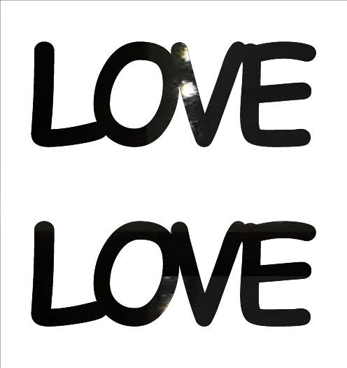 Custom-Buzz Word - LOVE Black