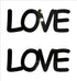 Custom-Buzz Word - LOVE Black