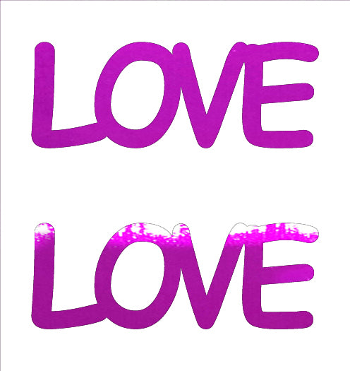 Custom-Buzz Word - LOVE Fuchsia