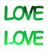 Custom-Buzz Word - LOVE Green