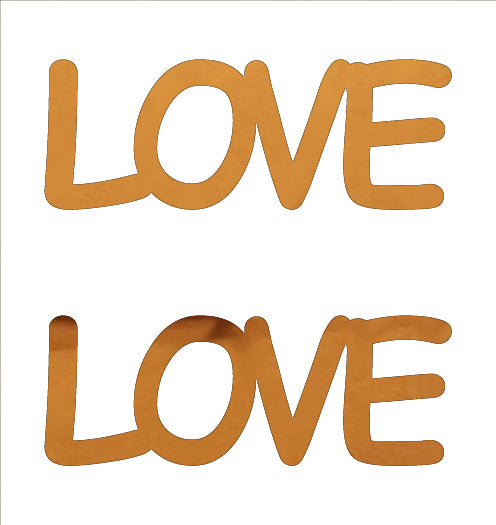 Custom-Buzz Word - LOVE Orange