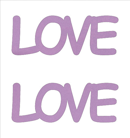 Custom-Buzz Word - LOVE Pink