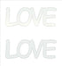 Custom-Buzz Word - LOVE White