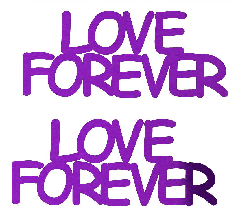 Custom-Buzz Word - LOVE FOREVER Purple