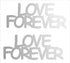 Custom-Buzz Word - LOVE FOREVER Silver