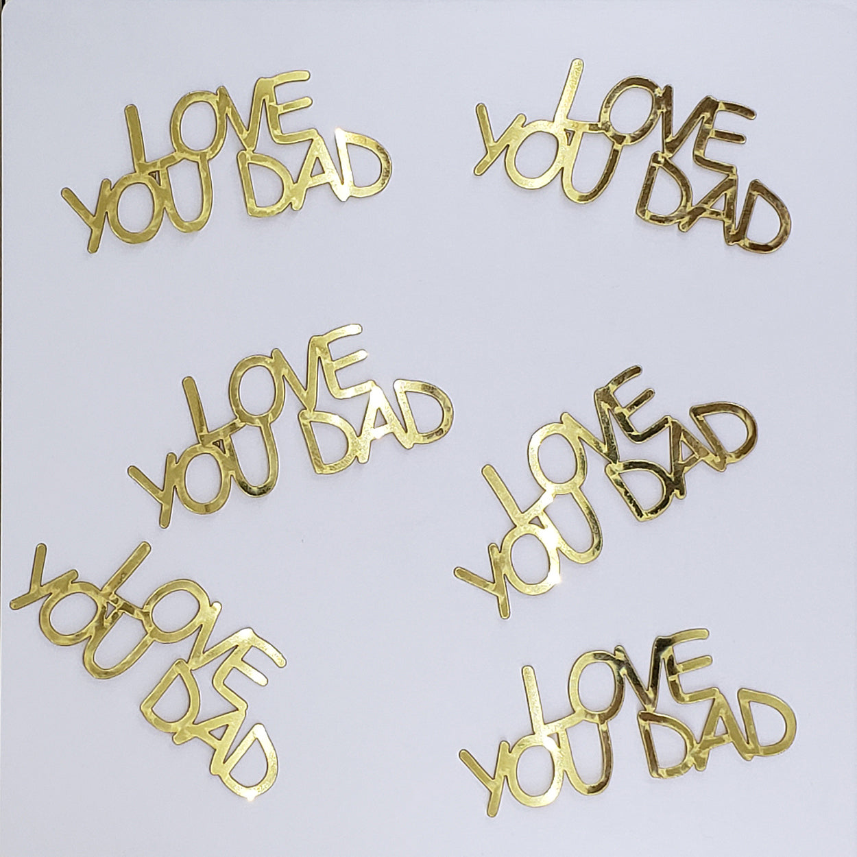 Custom-Buzz Word - LOVE YOU DAD Gold