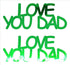 Custom-Buzz Word - LOVE YOU DAD Green