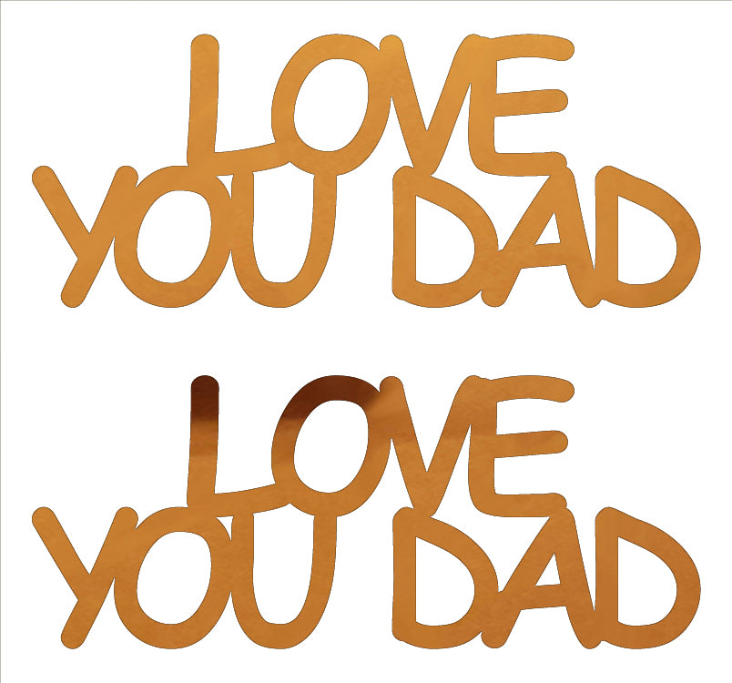 Custom-Buzz Word - LOVE YOU DAD Orange