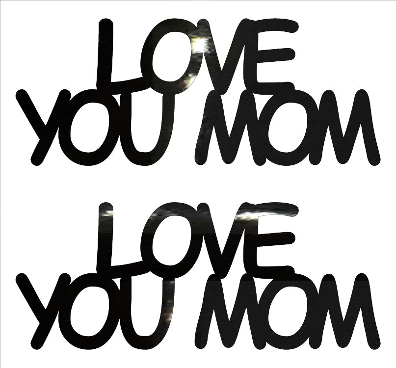 Custom-Buzz Word - LOVE YOU MOM Black