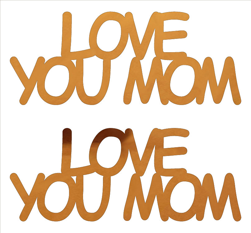 Custom-Buzz Word - LOVE YOU MOM Orange