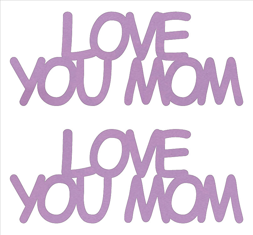 Custom-Buzz Word - LOVE YOU MOM Pink