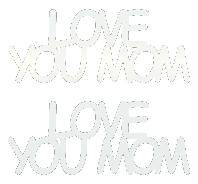 Custom-Buzz Word - LOVE YOU MOM White