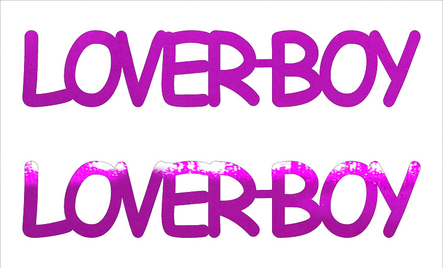 Custom-Buzz Word - LOVER BOY Fuchsia