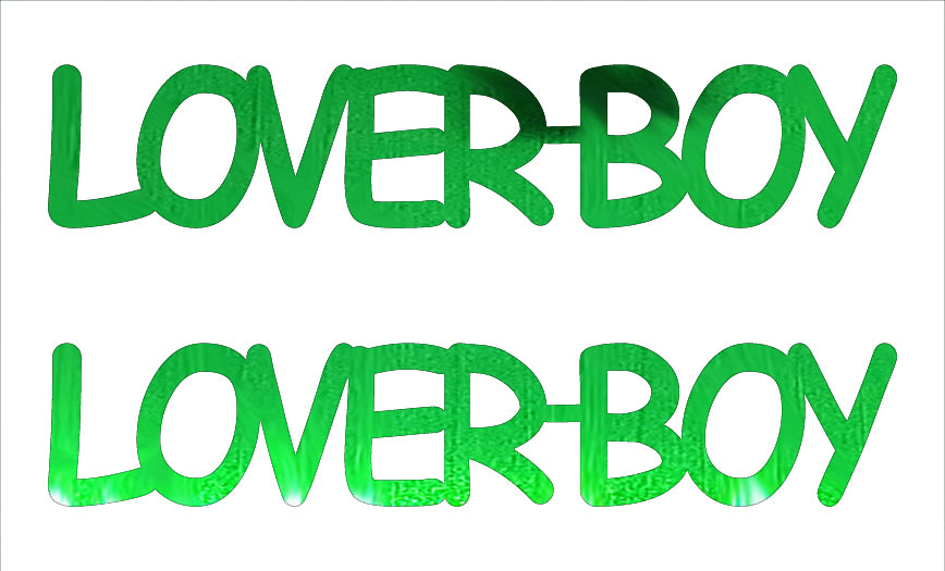 Custom-Buzz Word - LOVER BOY Green