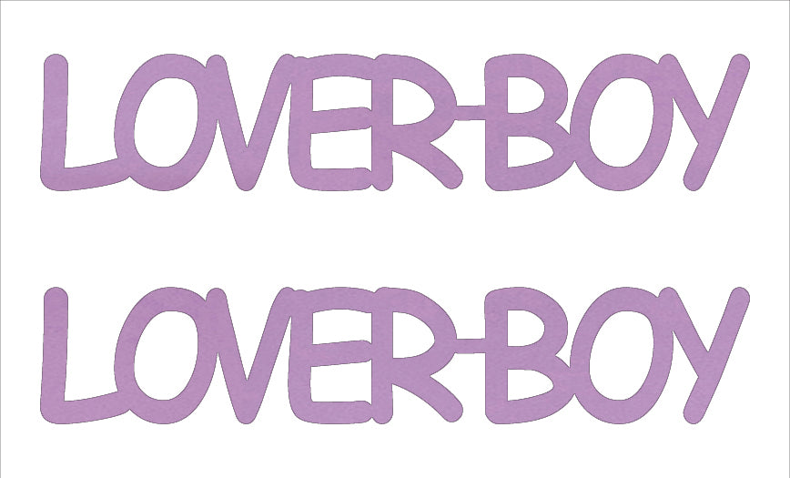 Custom-Buzz Word - LOVER BOY Pink