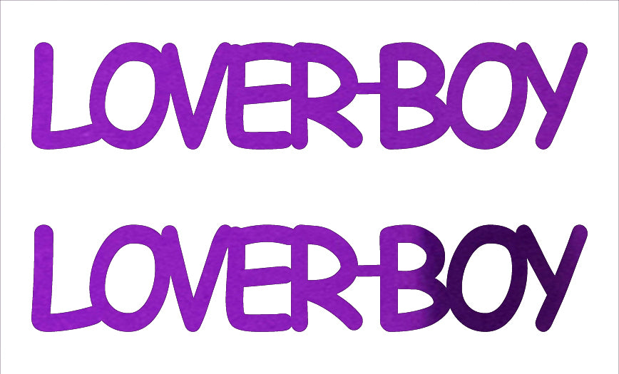 Custom-Buzz Word - LOVER BOY Purple