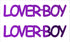 Custom-Buzz Word - LOVER BOY Purple