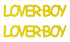 Custom-Buzz Word - LOVER BOY Yellow Paper