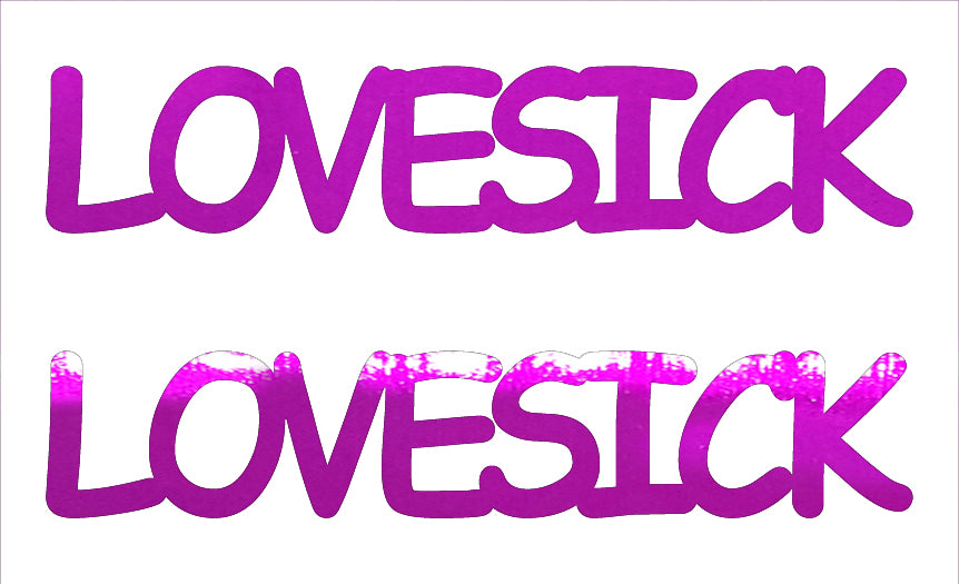 Custom-Buzz Word - LOVESICK Fuchsia