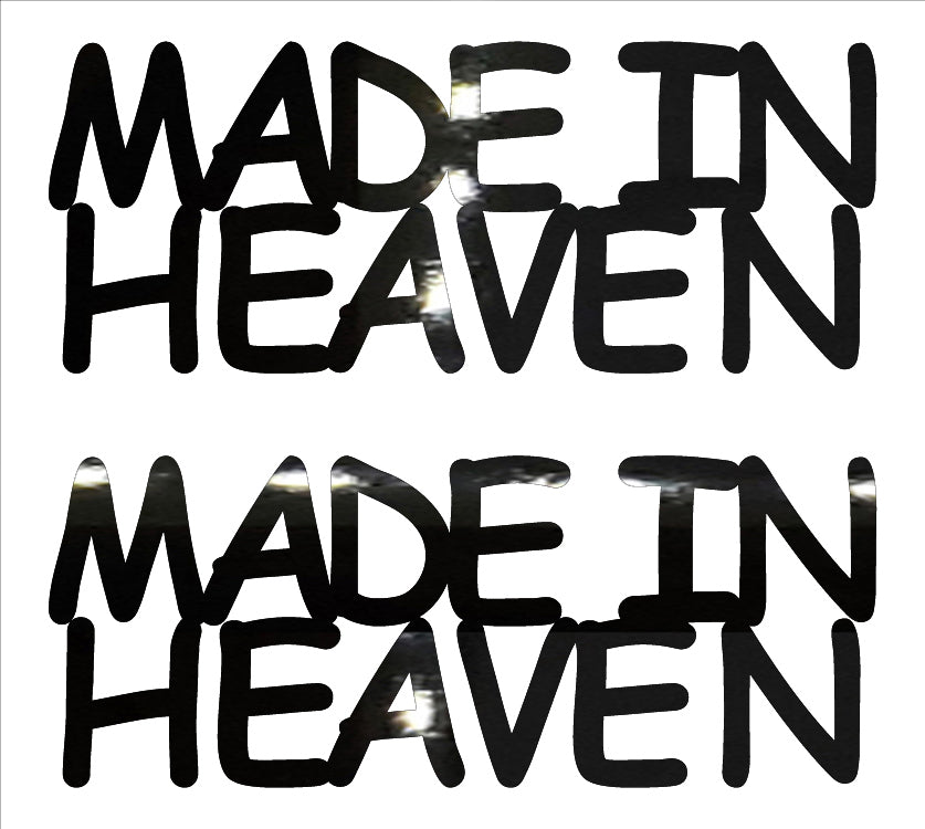 Custom-Buzz Word - MADE IN HEAVEN Black