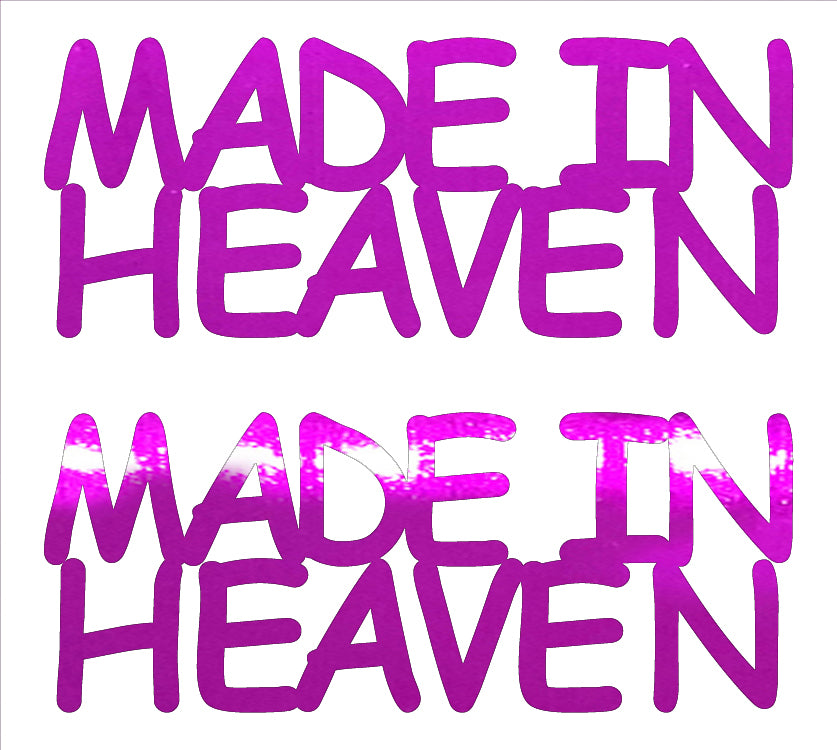 Custom-Buzz Word - MADE IN HEAVEN Fuchsia