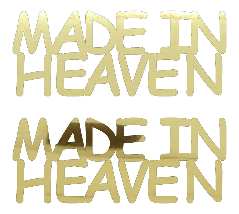 Custom-Buzz Word - MADE IN HEAVEN Gold