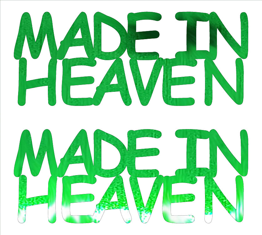 Custom-Buzz Word - MADE IN HEAVEN Green