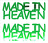 Custom-Buzz Word - MADE IN HEAVEN Green