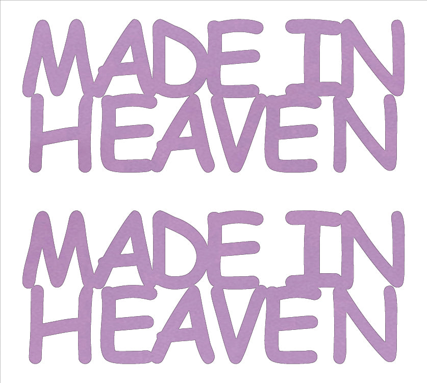 Custom-Buzz Word - MADE IN HEAVEN Pink