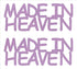 Custom-Buzz Word - MADE IN HEAVEN Pink